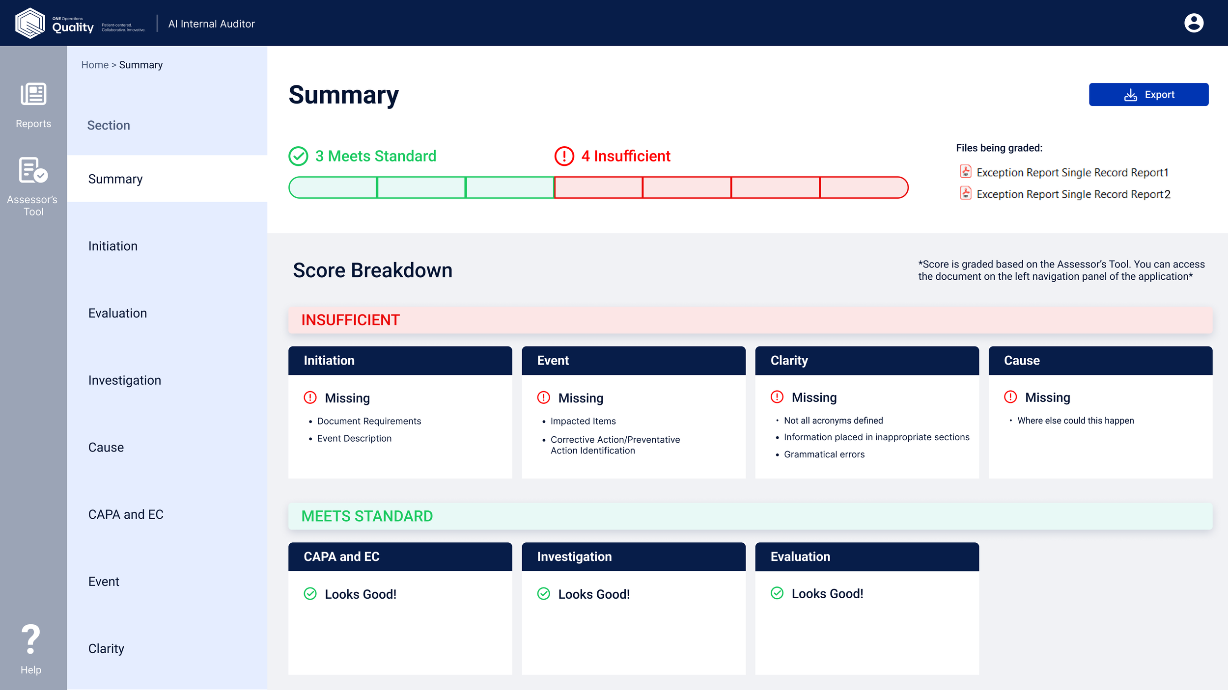AI Auditing Tool — review summary v6 final