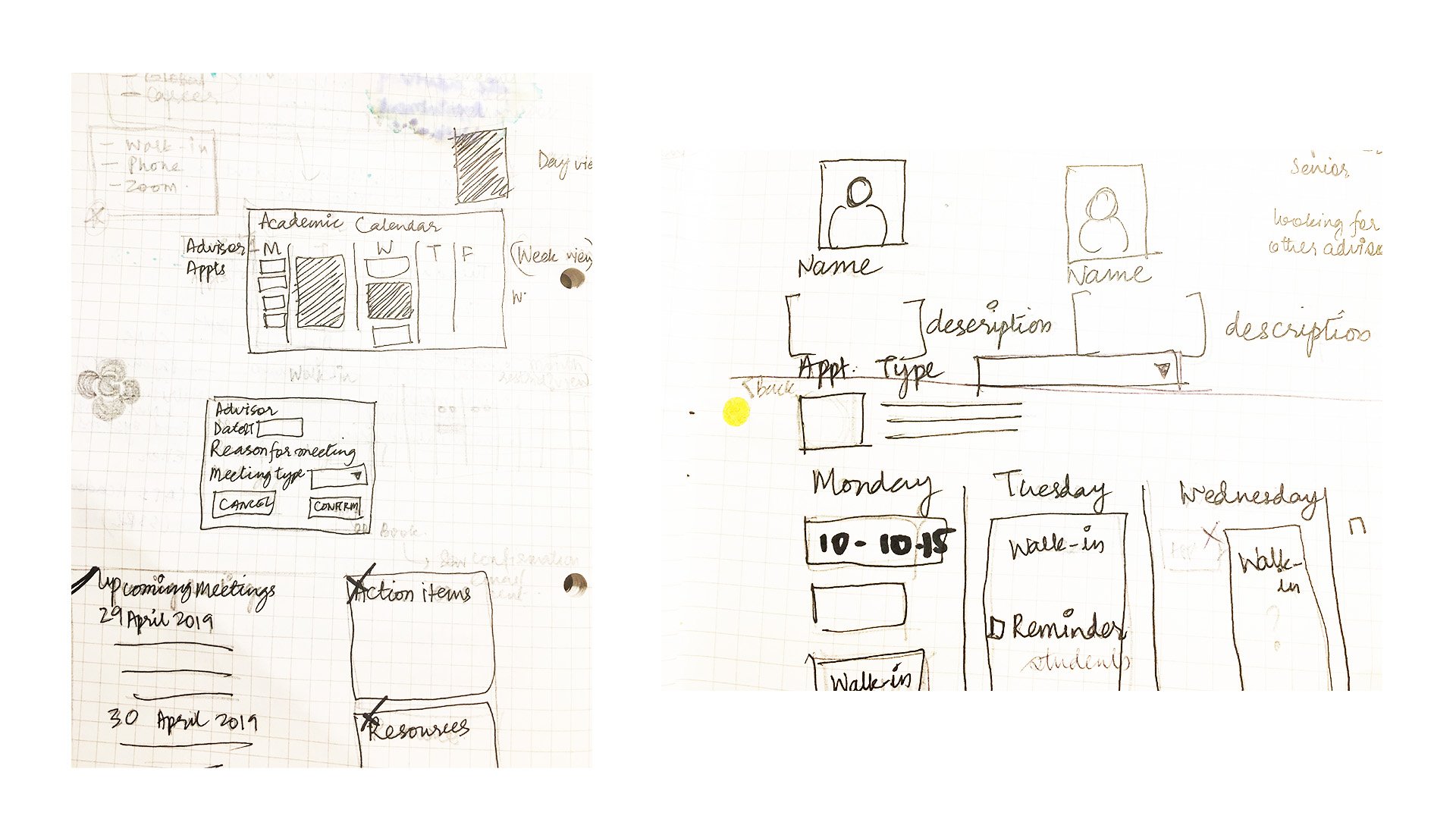 Appointment Scheduler — early sketches